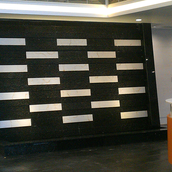 办公楼室内水幕墙案例